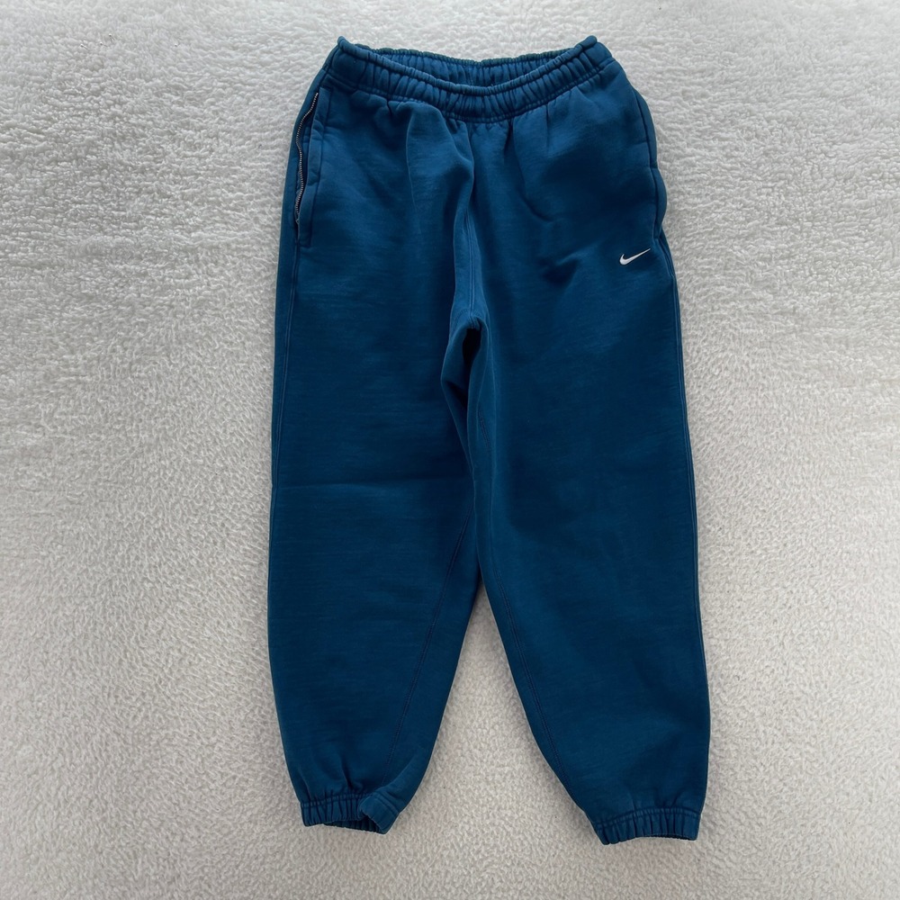 Nike Sweatpants Mens Small Blue Club Fleece Premium Jogger Heavyweight Gym Sport